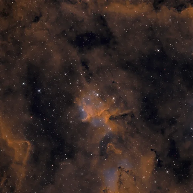 Heart Nebula core, SHO palette