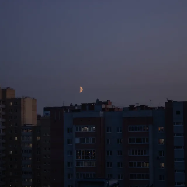 Moon over Tyumen