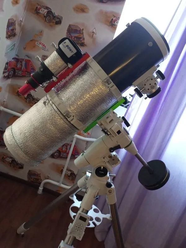 OnStep controller, a guide scope and foil insulation against dew