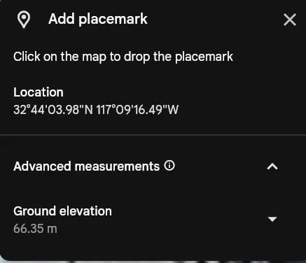 Bear No. 2 coordinates