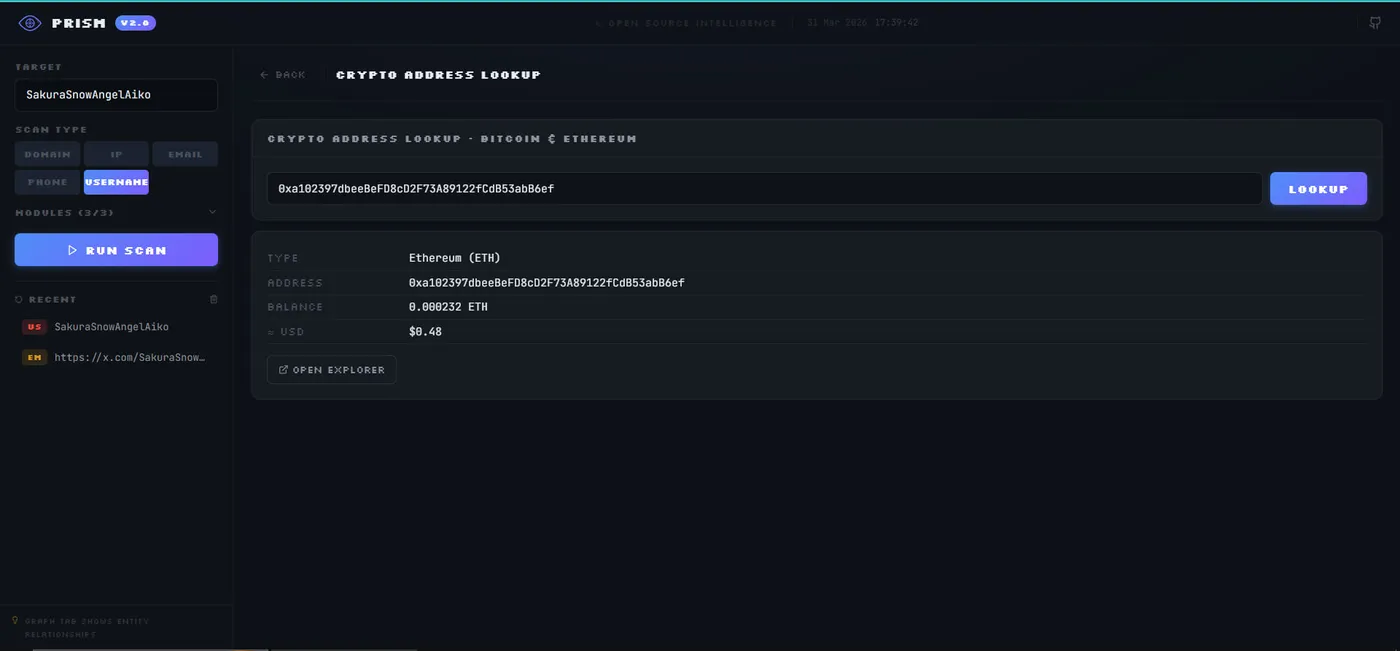 Prism Crypto Check